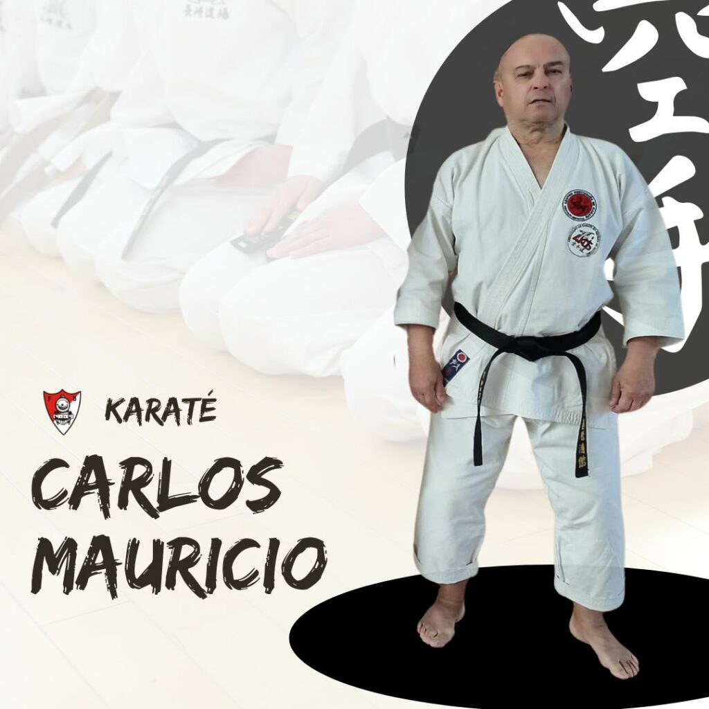 Brown and white abstract karate fitness instagram post